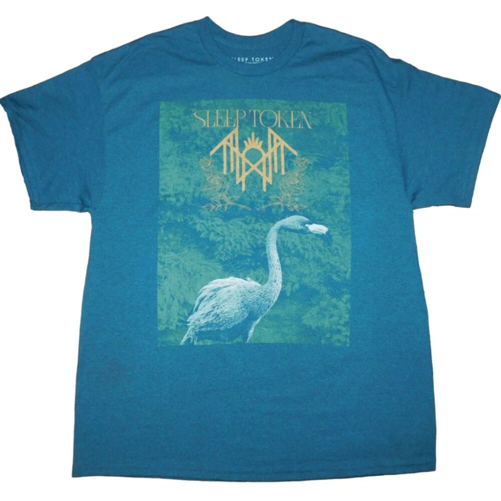 Sleep Token Teal with Gold Metallic Ink T-Shirt